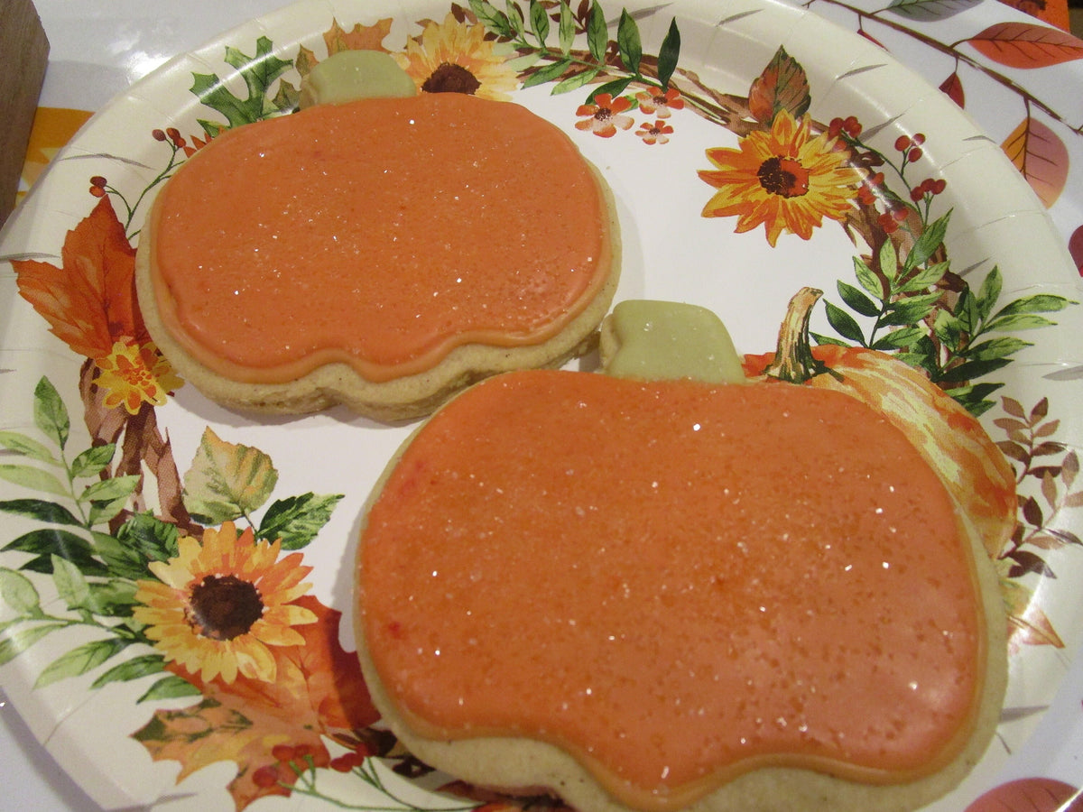 Gluten Free Sugar Cookie, Pumpkin, Dairy Free, Egg Free, Peanut Free, School Safe, Party, Halloween, Trick or Treat, Fall, Thanksgiving Gift