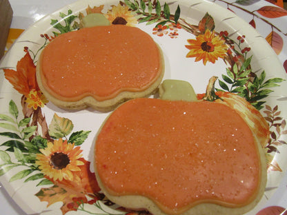 Gluten Free Sugar Cookie, Pumpkin, Dairy Free, Egg Free, Peanut Free, School Safe, Party, Halloween, Trick or Treat, Fall, Thanksgiving Gift