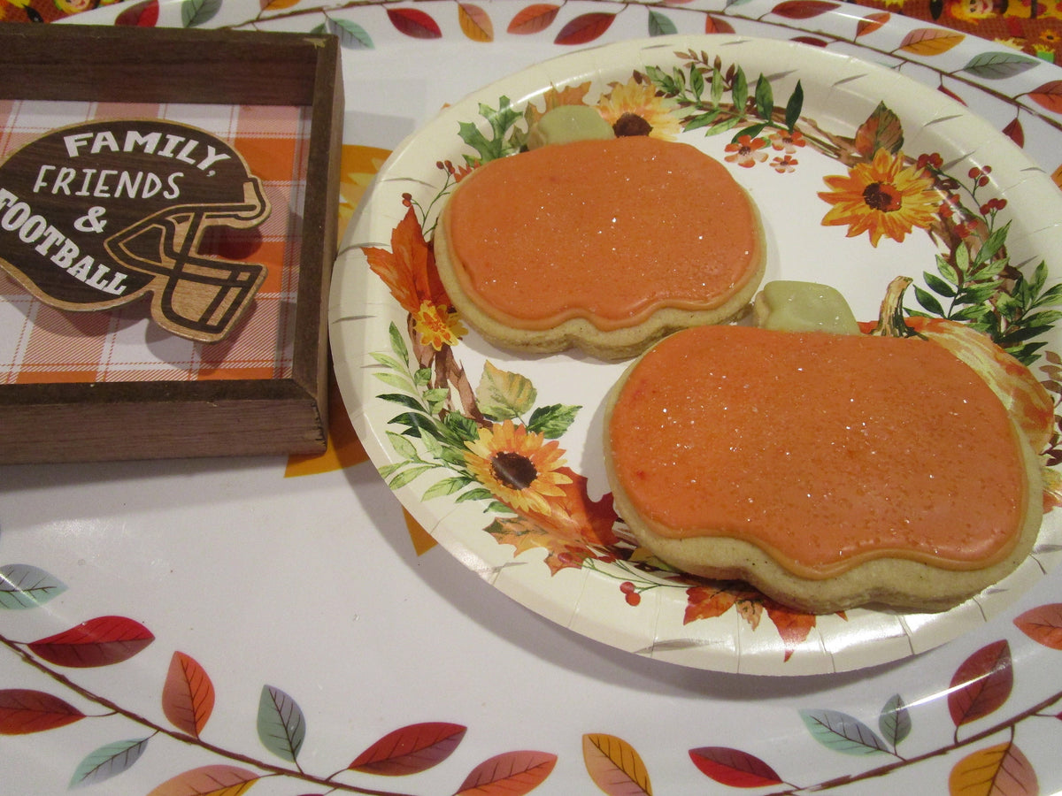 Gluten Free Sugar Cookie, Pumpkin, Dairy Free, Egg Free, Peanut Free, School Safe, Party, Halloween, Trick or Treat, Fall, Thanksgiving Gift