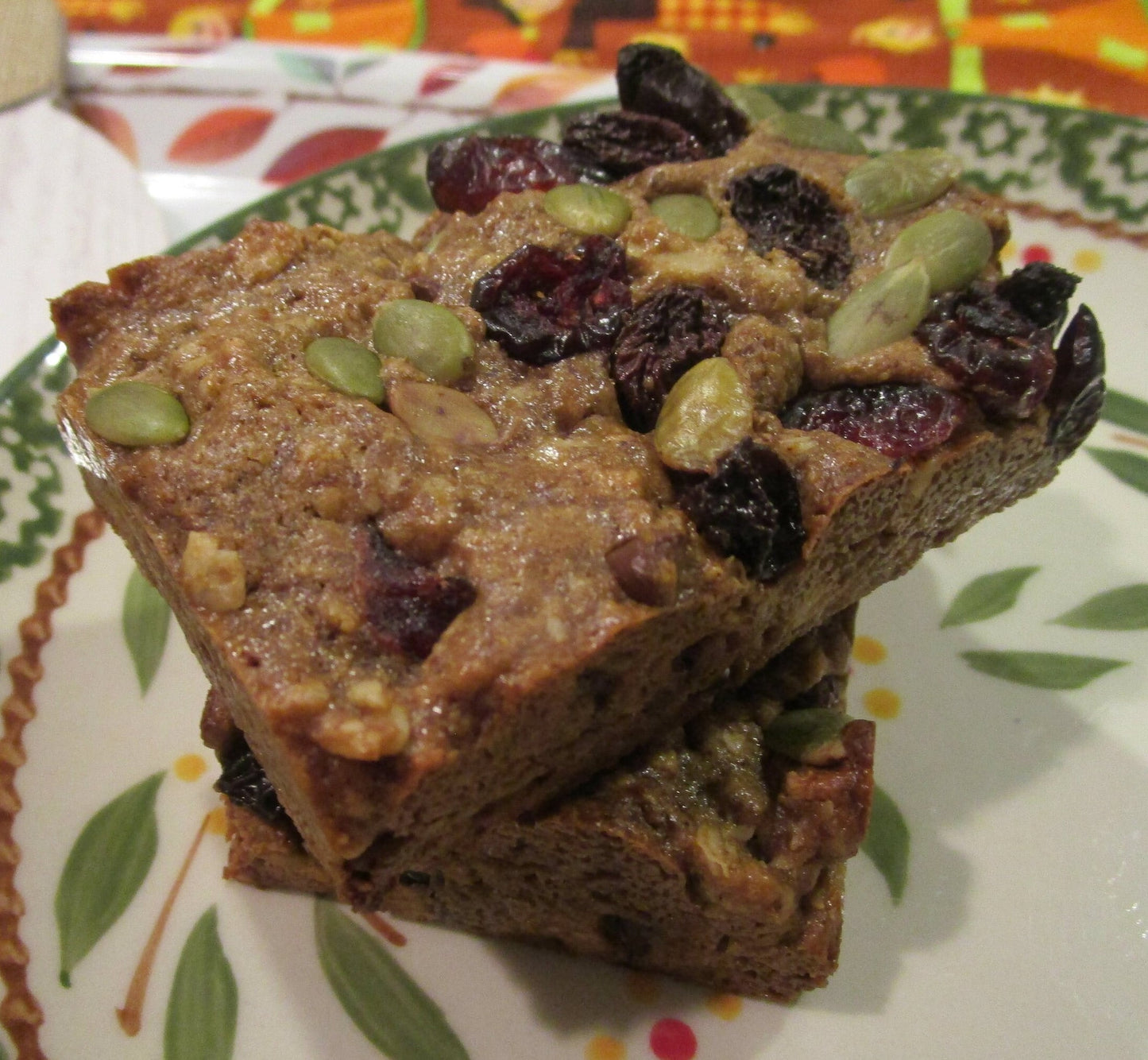 Granola Bar, Gluten Free, Egg Free, Dairy Free, Pumpkin, Sulfite Free, Soft & Chewy, Nut Free, Paleo, Vegan, School Safe, Healthy kids Snack