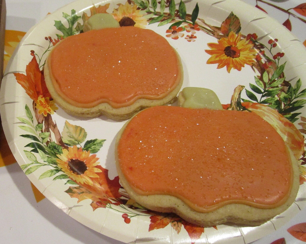 Gluten Free Sugar Cookie, Pumpkin, Dairy Free, Egg Free, Peanut Free, School Safe, Party, Halloween, Trick or Treat, Fall, Thanksgiving Gift