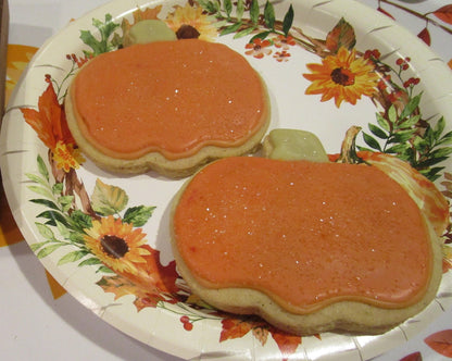 Gluten Free Sugar Cookie, Pumpkin, Dairy Free, Egg Free, Peanut Free, School Safe, Party, Halloween, Trick or Treat, Fall, Thanksgiving Gift