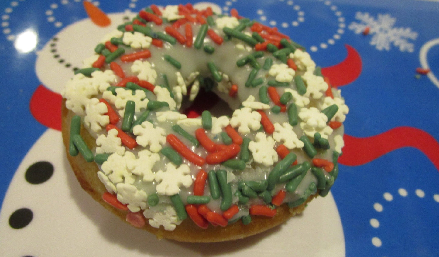 Gluten Free Mini Donuts, Christmas, Dairy Free, Vegan, Vanilla, Chocolate, Nut Free, Holiday Party, School Safe snacks, Natural Sprinkles