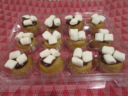 Smores Mini Donut Rings, Gluten Free, Chocolate Glazed, Marshmallow, Egg Free, Vegan, Dairy Free, School Safe, Nut Free, Dessert, Birthday