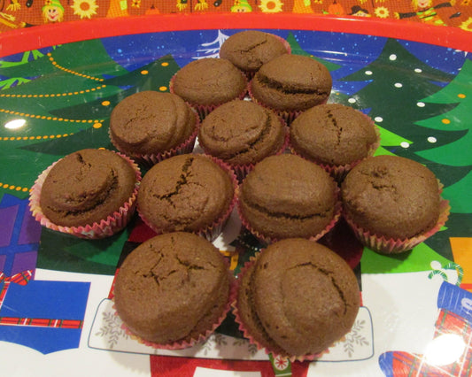 Gingerbread Muffins, Gluten Free, Dairy Free, Vegan, Egg Free, Nut Free, Hostess Gift, Holiday Brunch, Christmas in July, Allergy Friendly