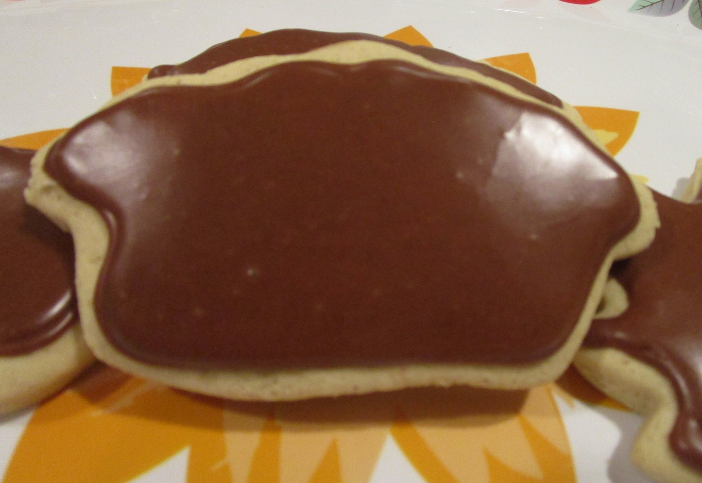 Gluten Free Iced Sugar Cookies, Fall Flavors, Dairy Free, Egg Free, Peanut Free, Vegan, Pumpkin Spice, Thanksgiving Gifts, Chocolate Cherry