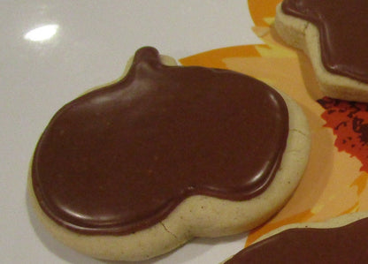 Gluten Free Iced Sugar Cookies, Fall Flavors, Dairy Free, Egg Free, Peanut Free, Vegan, Pumpkin Spice, Thanksgiving Gifts, Chocolate Cherry