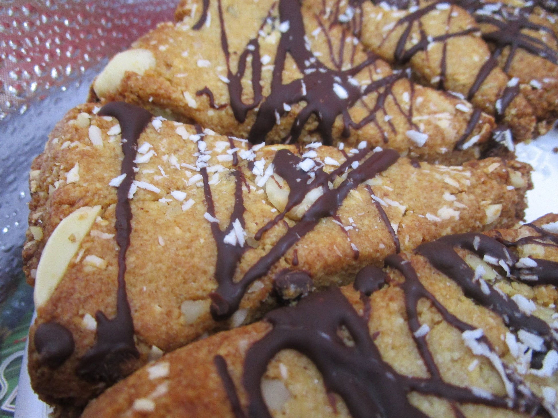 Keto 7-layer Magic Bar Scone, Gluten Free treat, Vegan, Sugar Free, Dairy Free, Egg Free, Low Net Carbs, grain free desserts, Father's Day