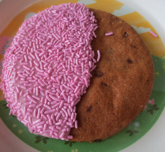 Gluten Free Chocolate Chip Cookie, Jumbo, Dairy Free, Vegan, Birthday Favor, Easter snacks, Party treats, natural sprinkles, school safe