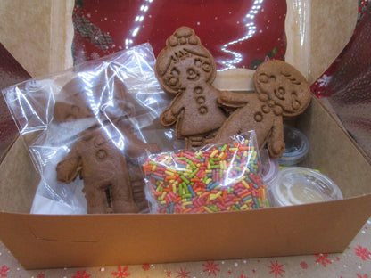 Gingerbread Cookie Kit, Gluten free, Dairy Free, Egg Free, Rudolf, Grinch, Peanut Free, Christmas in July, Party Packs, Class Party, Holiday