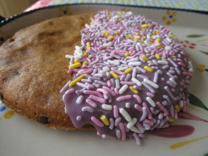 Gluten Free Chocolate Chip Cookie, Jumbo, Dairy Free, Vegan, Birthday Favor, school safe snacks, summer Party treats, natural sprinkles