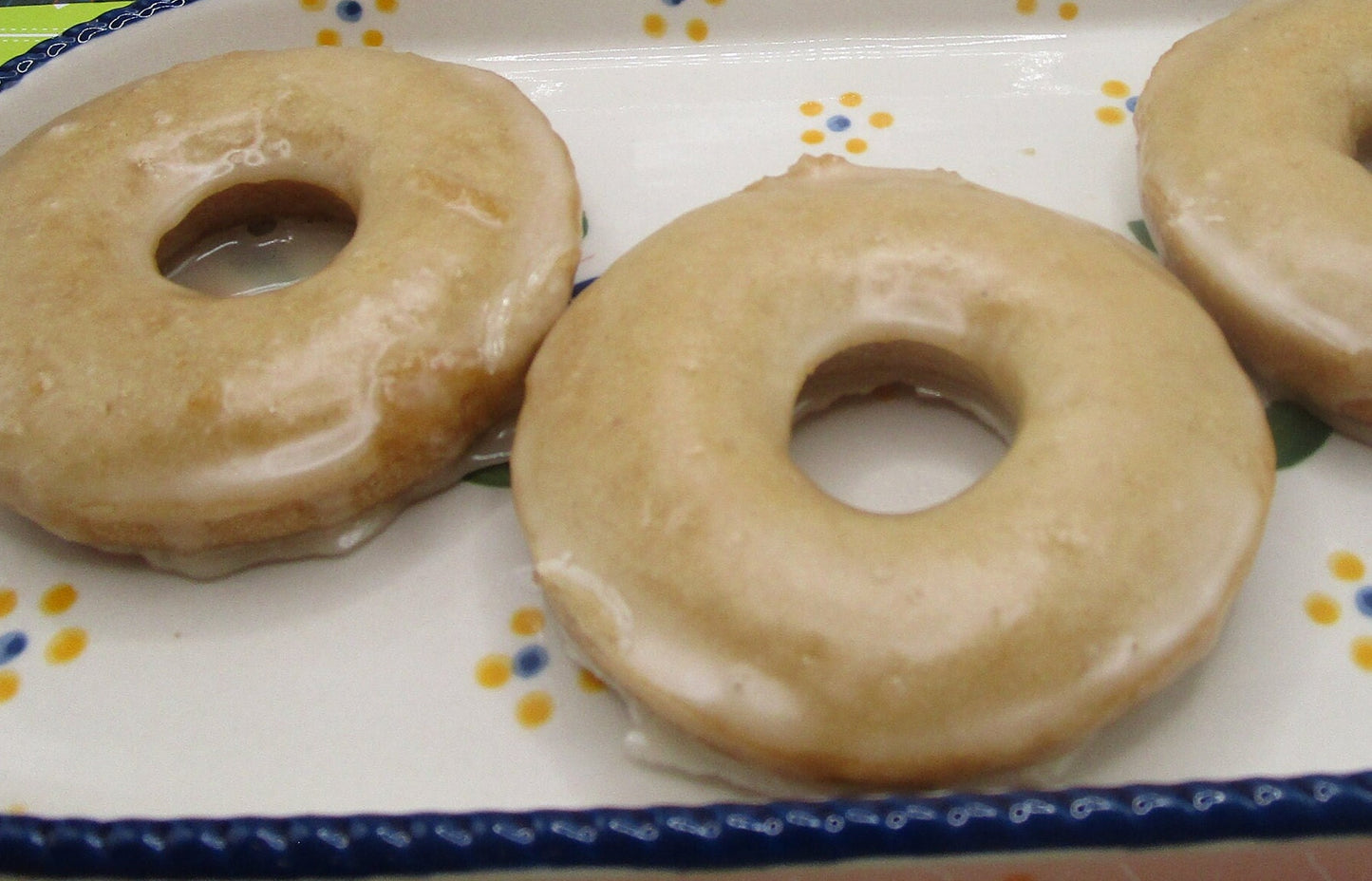 Vanilla Glazed Donuts, Gluten Free, Egg Free, Dairy Free, Chocolate, Vegan, Nut Free, School Safe, Birthday Party, Allergy friendly bakery