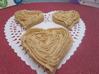 AIP Paleo, Maple Frosted Sugar Cookie, Hearts, Vegan, Grain Free, Egg Free, Nut free, Dairy Free, Wedding, Anniversary, Autoimmune Protocol