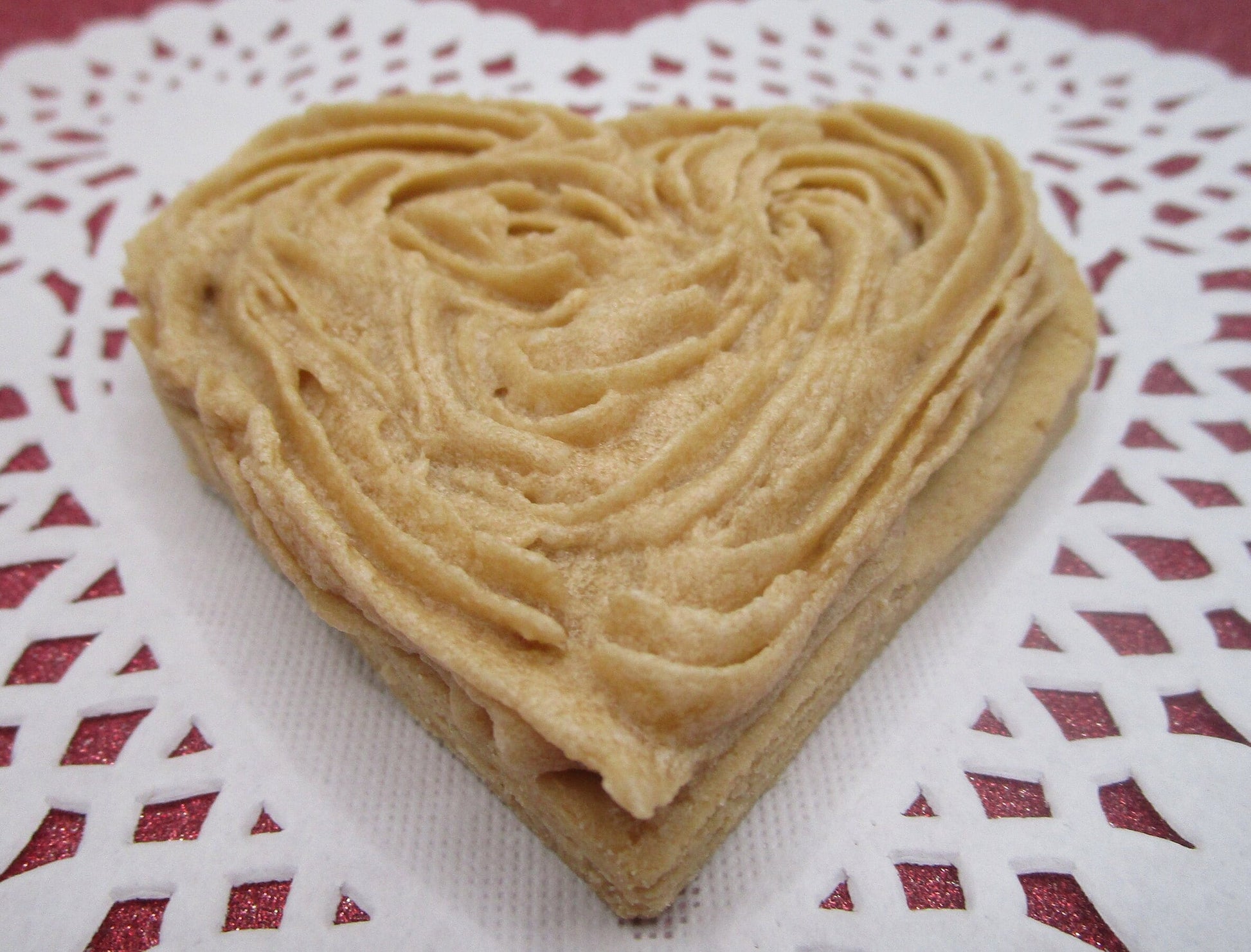 AIP Paleo, Maple Frosted Sugar Cookie, Hearts, Vegan, Grain Free, Egg Free, Nut free, Dairy Free, Wedding, Anniversary, Autoimmune Protocol