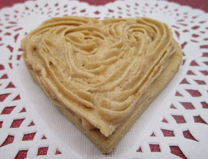 AIP Paleo, Maple Frosted Sugar Cookie, Hearts, Vegan, Grain Free, Egg Free, Nut free, Dairy Free, Wedding, Anniversary, Autoimmune Protocol