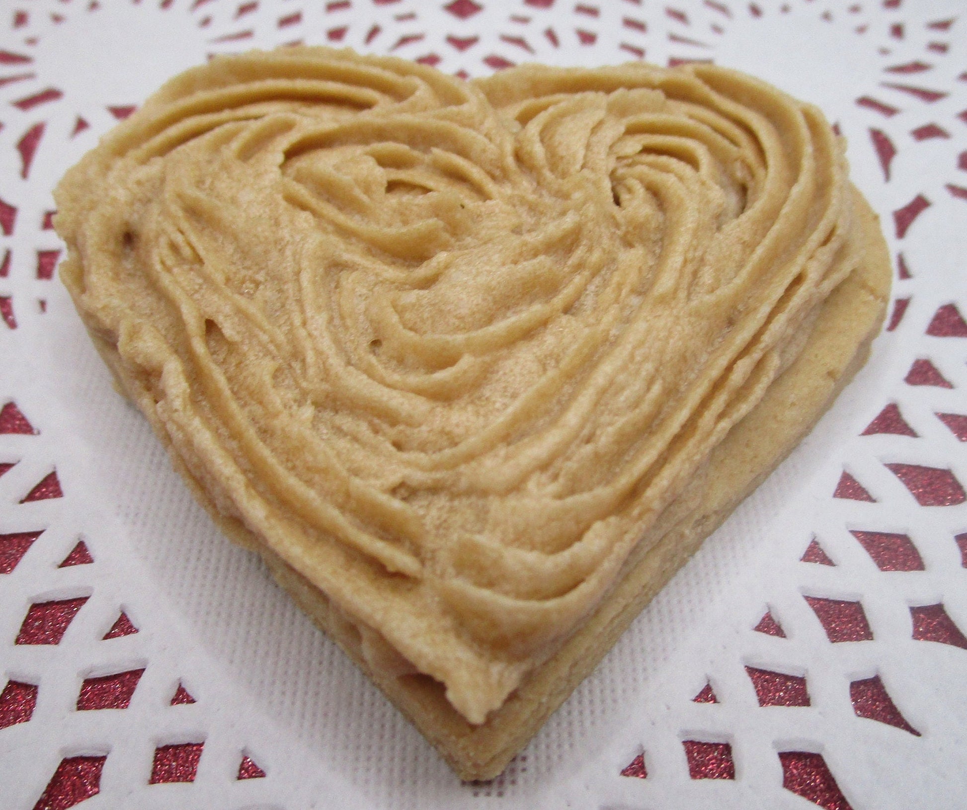 AIP Paleo, Maple Frosted Sugar Cookie, Hearts, Vegan, Grain Free, Egg Free, Nut free, Dairy Free, Wedding, Anniversary, Autoimmune Protocol