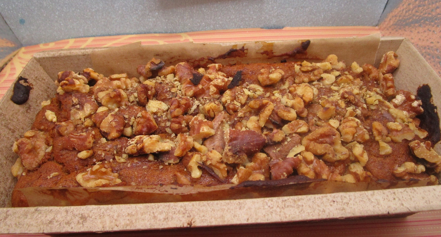 Sugar Free Banana Bread, Gluten Free, Vegan, Egg Free, Dairy Free, Low Carb, Chocolate Chip, Walnuts, Low Fat Snacks, Healthy Breakfast Gift