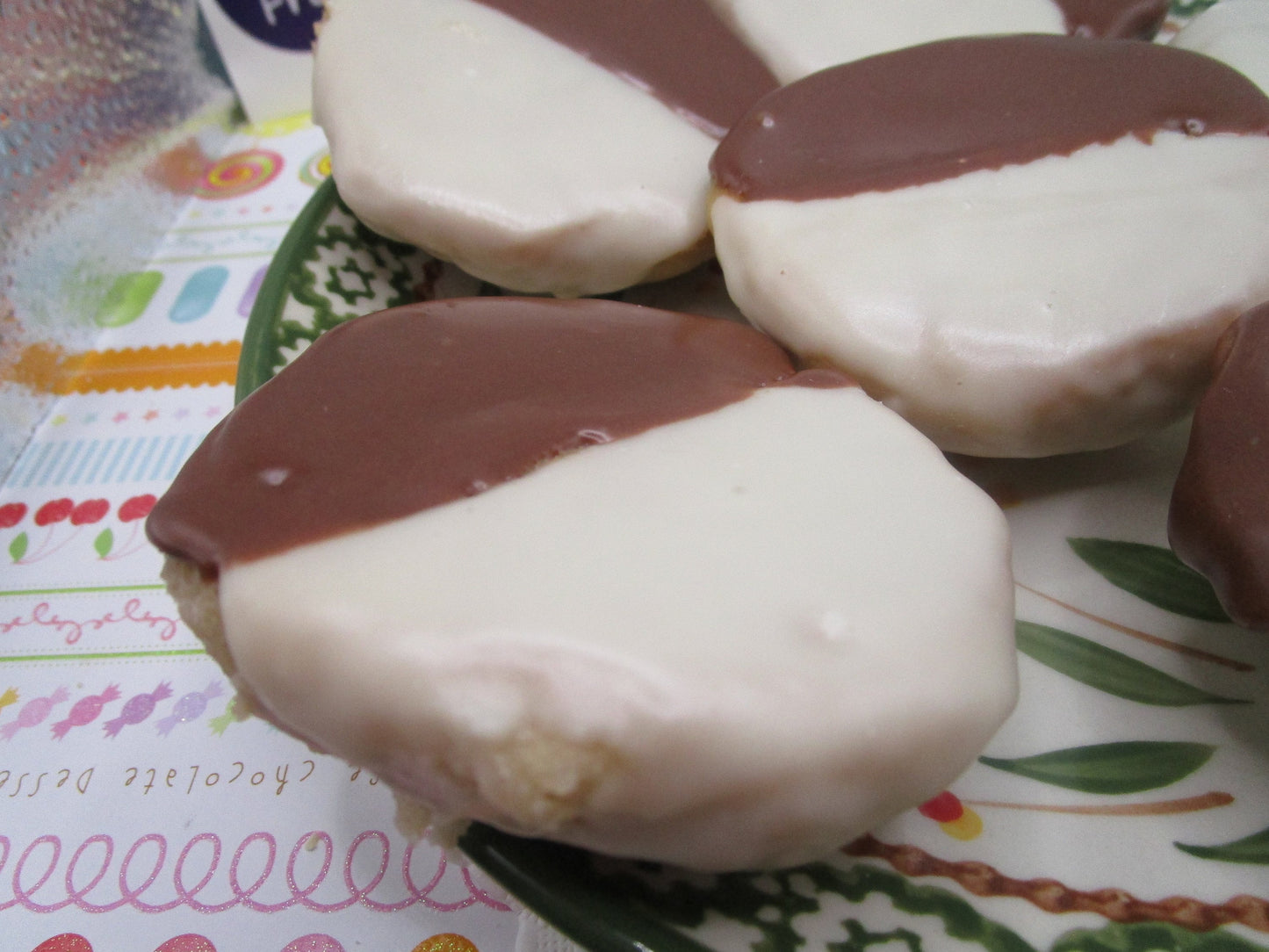 Gluten Free Black White Cookies, Dairy Free, Vegan, Nut Free, Birthday Gift, NY Style snacks, July 4th Celebration, School Safe, Graduation