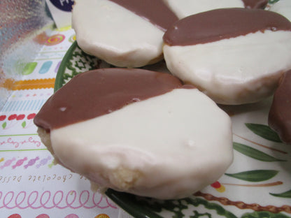 Gluten Free Black White Cookies, Dairy Free, Vegan, Nut Free, Birthday Gift, NY Style snacks, July 4th Celebration, School Safe, Graduation