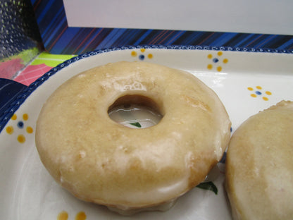 Vanilla Glazed Donuts, Gluten Free, Egg Free, Dairy Free, Chocolate, Vegan, Nut Free, School Safe, Birthday Party, Allergy friendly bakery