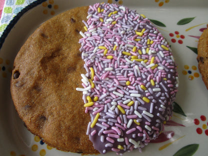 Gluten Free Chocolate Chip Cookie, Jumbo, Dairy Free, Vegan, Nut Free, Heart, Circle, Birthday, Allergy Friendly Valentine's Day Gifts