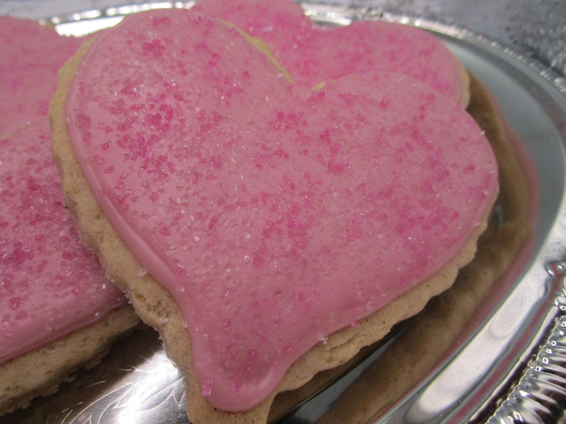 Gluten Free Sugar Cookies, Hearts, Dairy Free, Nut Free, Vegan, Valentine's Day Gift, Bridal sweets, Love, Wedding Favors, Natural Colors