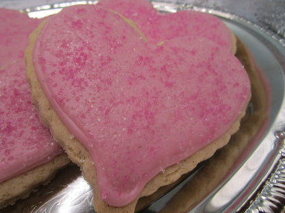 Gluten Free Sugar Cookies, Hearts, Dairy Free, Nut Free, Vegan, Valentine's Day Gift, Bridal sweets, Love, Wedding Favors, Natural Colors