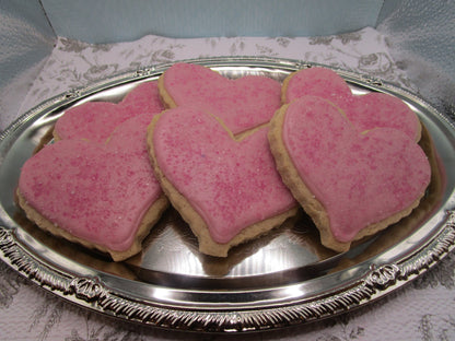 Gluten Free Sugar Cookies, Hearts, Dairy Free, Nut Free, Vegan, Valentine's Day Gift, Bridal sweets, Love, Wedding Favors, Natural Colors