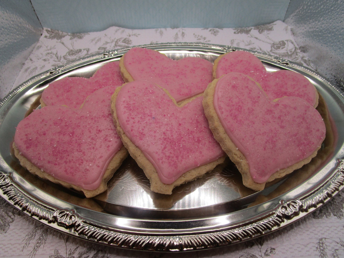 Gluten Free Sugar Cookies, Hearts, Dairy Free, Nut Free, Vegan, Valentine's Day Gift, Bridal sweets, Love, Wedding Favors, Natural Colors