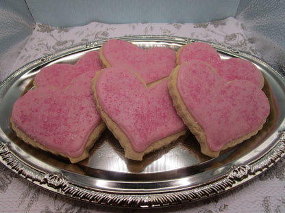 Gluten Free Sugar Cookies, Hearts, Dairy Free, Nut Free, Vegan, Valentine's Day Gift, Bridal sweets, Love, Wedding Favors, Natural Colors