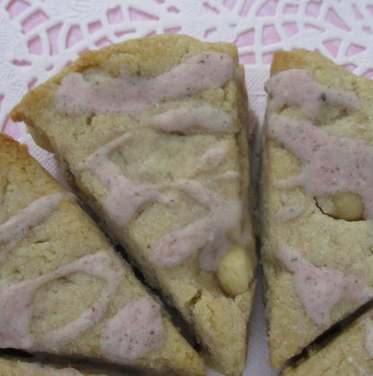 KETO, Scone, Berry Macadamia Nut, Gluten Free, Dairy Free, Egg Free, Vegan, Sweet, Savory, Sugar Free, Low Carb, Dessert, Erythritol Free