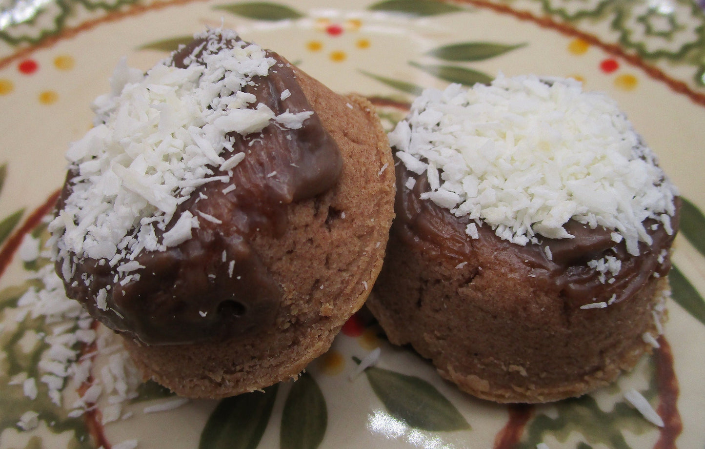 AIP Paleo Carob Coconut Ring, Gluten Free, Dairy Free, Vegan, Grain Free Macaroons, Autoimmune Protocol, No Refined Sugar, Mother's Day Gift