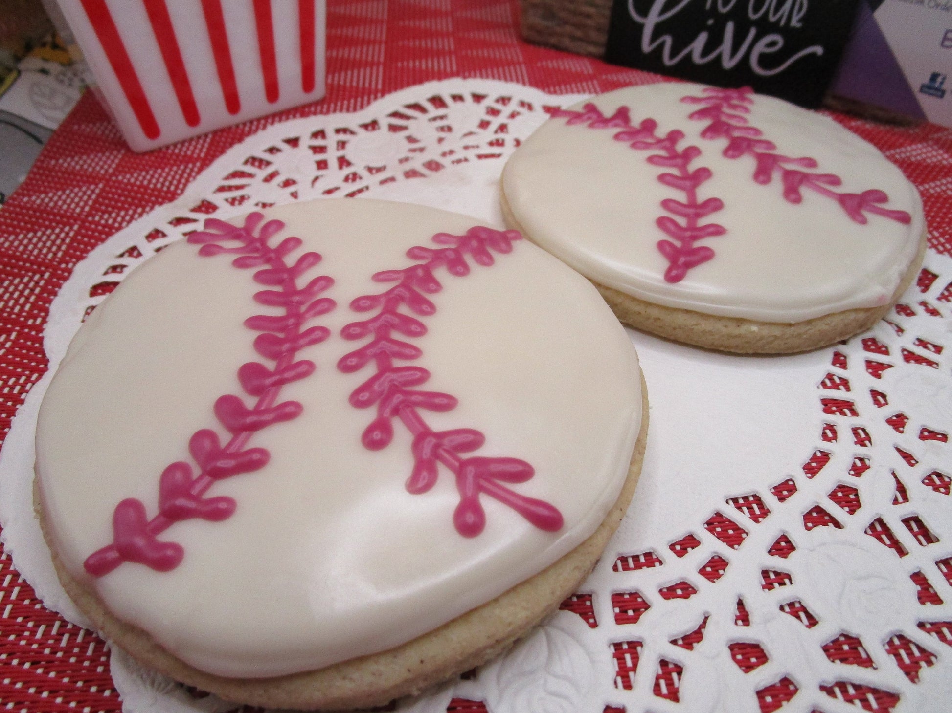 Baseball Cookies, Gluten Free, Egg Free, Dairy Free, Nut Free, MLB, Sports, Boy Birthday, Girls Team, Party Favor, World Series, Softball