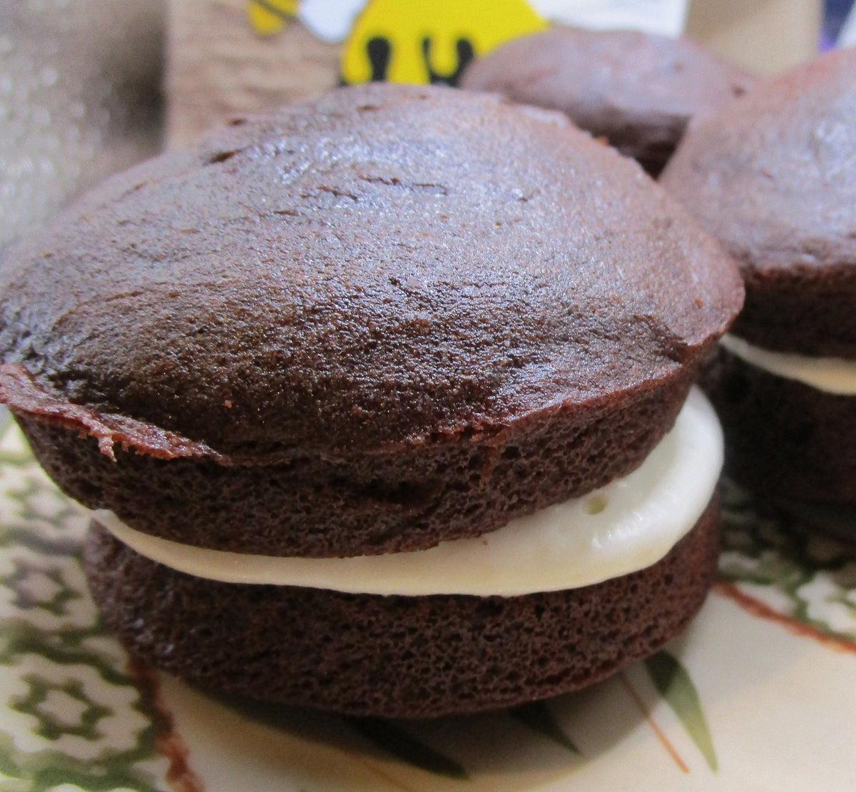 Gluten-Free Chocolate Whoopie Pies, Allergy-Friendly Moon Pies, Dairy Free, Vegan, Nut Free, Oat Free, Marshmallow Devil's Food Cake, Fruity