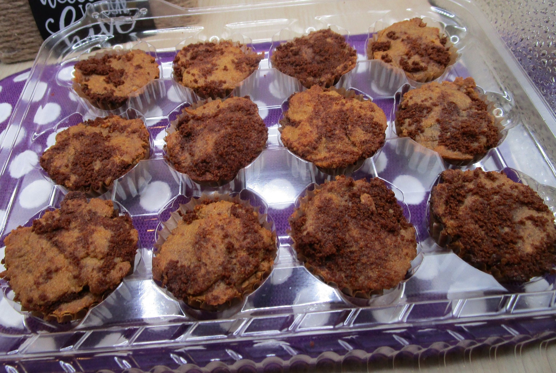 AIP Paleo Cinnamon Streusel Mini Cup, Gluten Free, Egg Free, Dairy Free, Nut Free, Vegan, AIP Protocol, Grain Free, No Refined Sugar Dessert