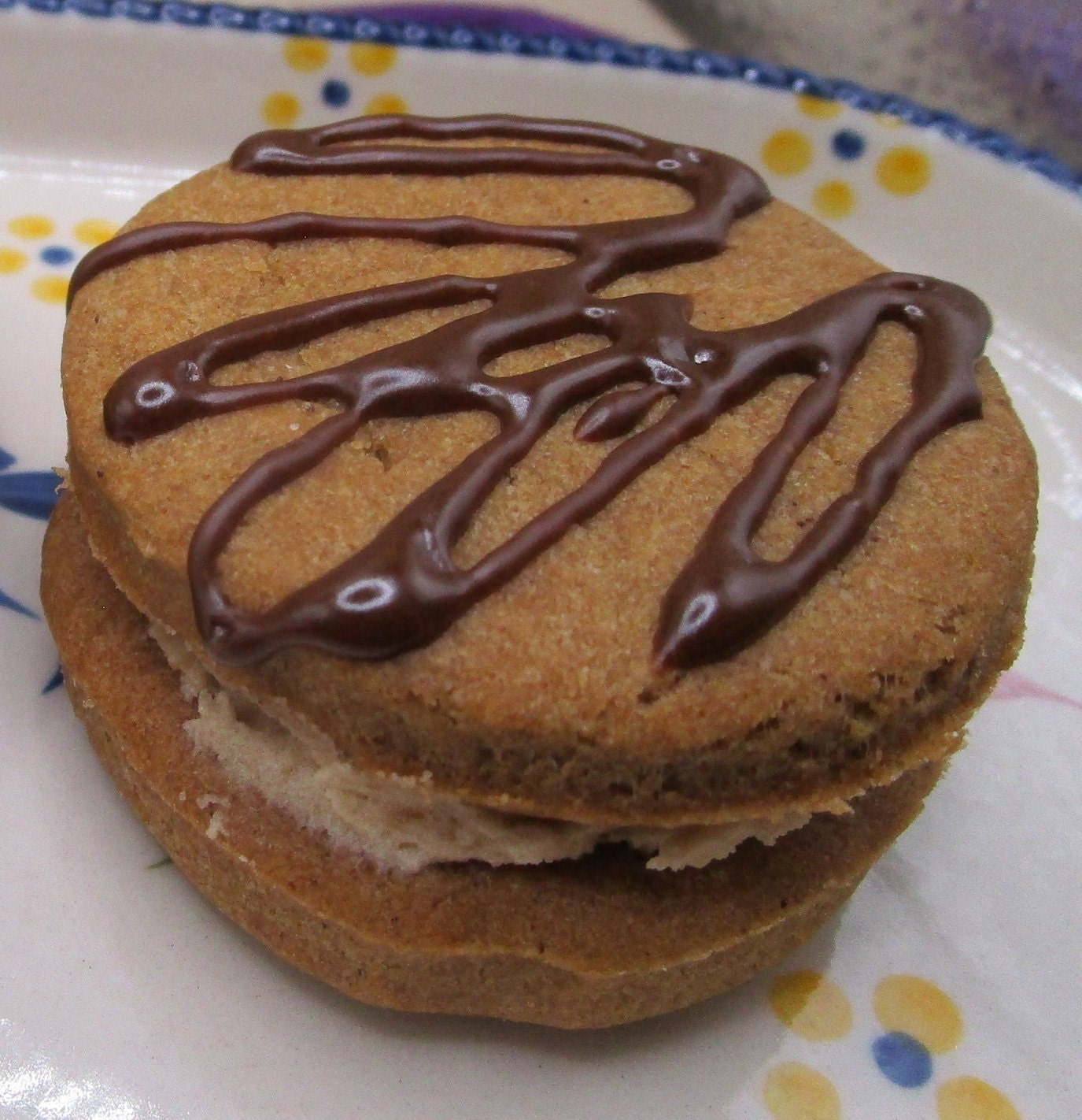 Gluten Free Maple Cream Cookie Sandwich, Dairy Free, Grain Free, Vegan, Nut Free, Chocolate Iced, Paleo Snacks, Coconut Sugar, Easter Gift
