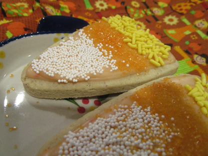 Gluten Free Sugar Cookies, Candy Corn, Dairy Free, Egg Free, Vegan, Nut Free, Halloween, Thanksgiving Feast, School Safe Party, Fall snacks