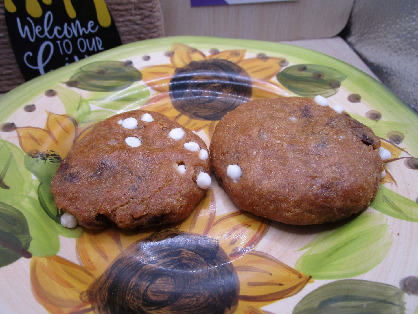 Low Sugar Cookies, Gluten Free, Egg Free, Dairy Free, Oat Free, White Chocolate Chip, Vegan, Nut Free, Birthday, Low Fat, Graduation Gift