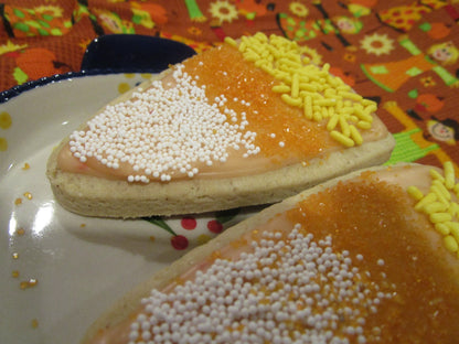 Gluten Free Sugar Cookies, Candy Corn, Dairy Free, Egg Free, Vegan, Nut Free, Halloween, Thanksgiving Feast, School Safe Party, Fall snacks