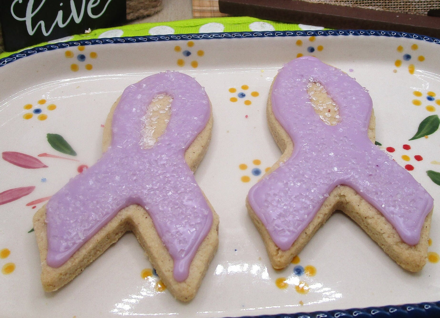 Awareness Ribbons, Gluten Free Cookies, Pancreatic Cancer, Dairy Free, Egg Free, Nut Free, School Safe, fundraiser, Purple, Hope, November