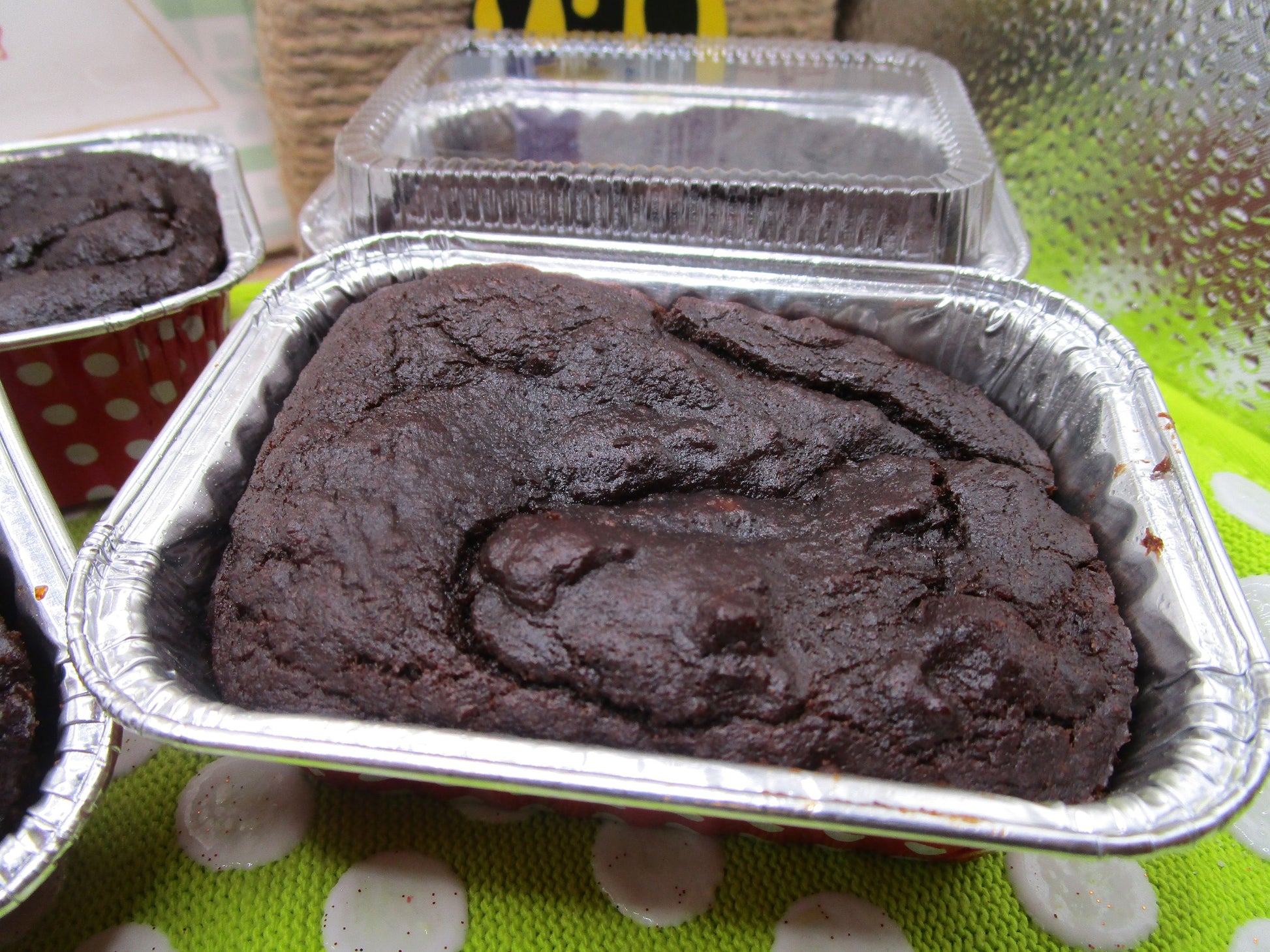 High Protein Double Chocolate Pudding Cake, Gluten Free, Vegan, Dairy Free, Nut Free, Grain Free, Easter Dessert, Birthday Gift, Fitness Bar