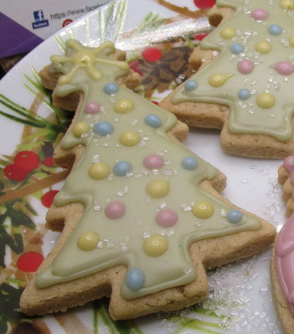 Sugar Cookies, Christmas, Gluten Free, Dairy Free, Egg Free, Nut Free, Plant Based Colors, Christmas Tree,, Holiday Party, Cookie Exchange