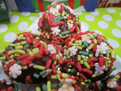 Munchkins, Gluten Free, Dairy Free, Egg Free, Glazed, Christmas Donut Holes, Nut Free, Oat Free, School Safe, Classroom Party, Vanilla, Choc