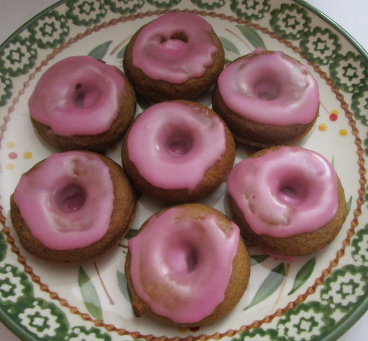 Gluten Free Mini Donuts, Coconut Sugar, Dairy Free, Vegan, Peanut Free, School safe, Baked treats, Birthday Gifts, Valentine's Day Dessert