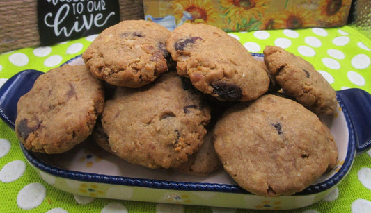 Gluten-Free Cinnamon Raisin Cookies, Vegan Protein Snack, Dairy Free, Nut Free, Portable Snacks, Fitness Gift, Low Sugar or Sugar Free