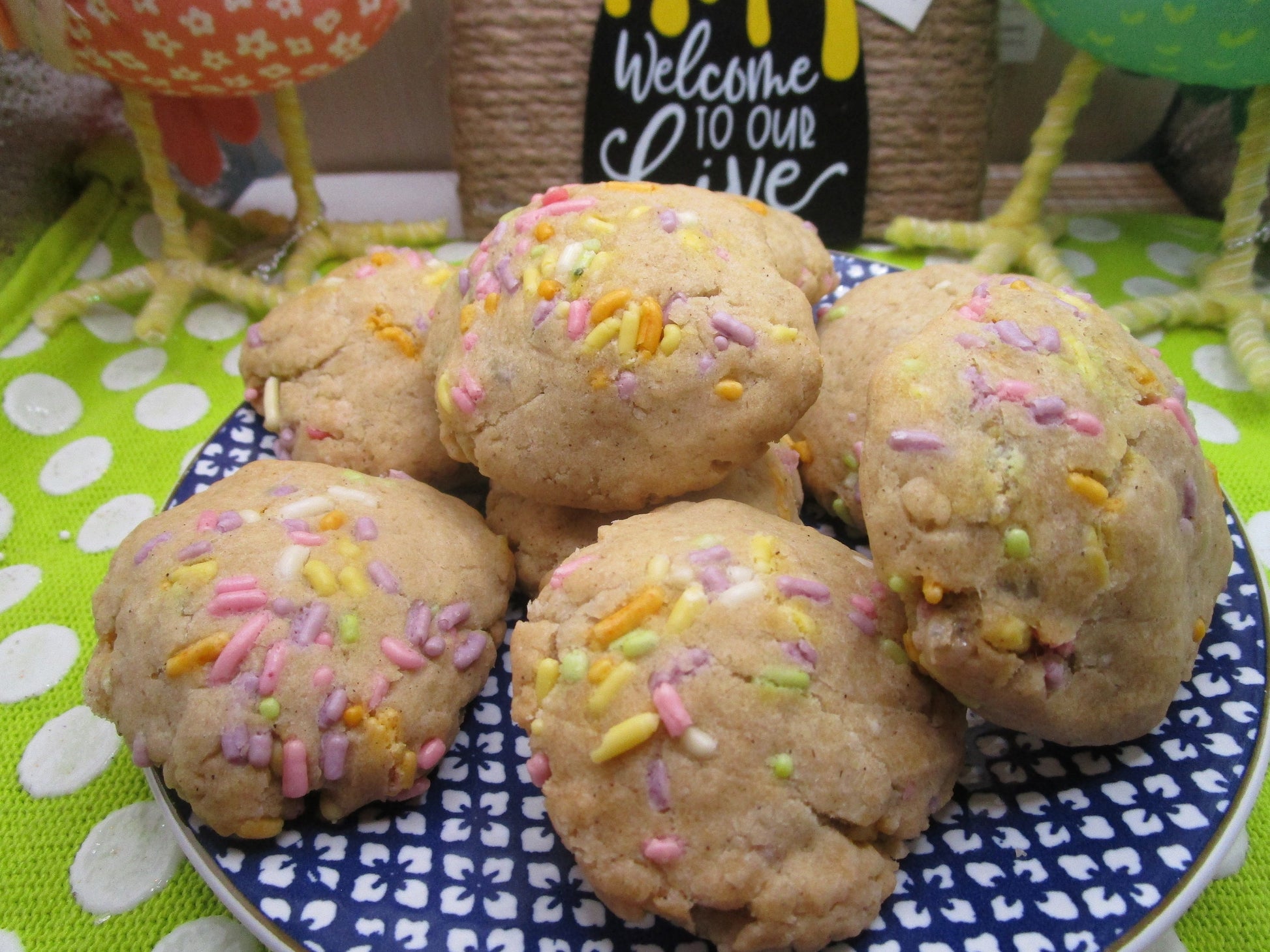 Gluten Free Sugar Cookies, Natural Sprinkles, Dairy Free, Vegan, Nut Free, Oat Free, Christmas snack, Birthday, Coconut Sugar, Sugar Free