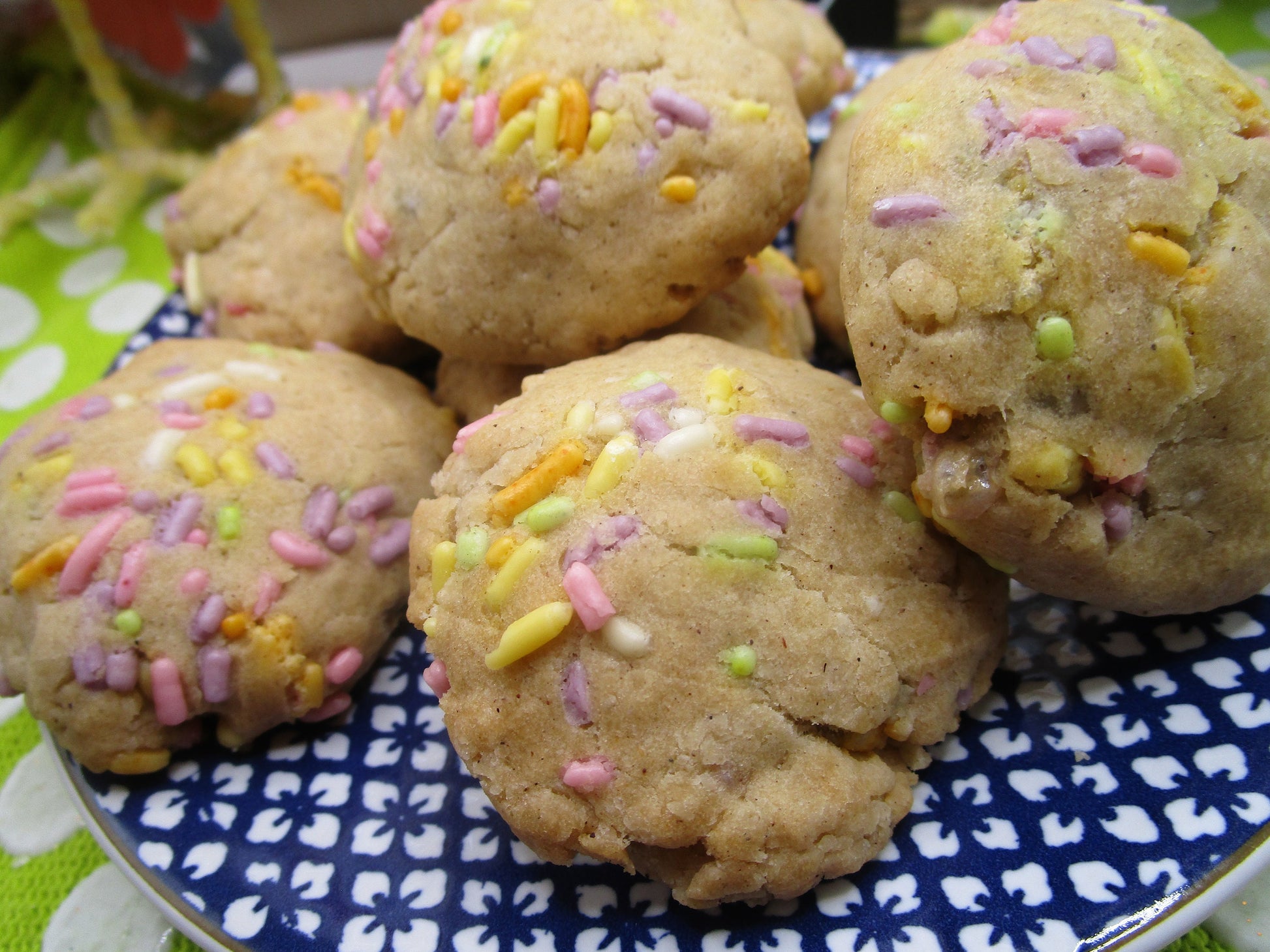 Gluten Free Sugar Cookies, Natural Sprinkles, Dairy Free, Vegan, Nut Free, Oat Free, Christmas snack, Birthday, Coconut Sugar, Sugar Free