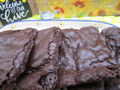Gluten Free Brownies, Dairy Free, Decadent Dark, Vegan, Egg Free, Nut Free, Oat Free, Birthday Gift, Easter Dessert, Coconut Sugar Snacks