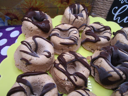 Keto Snacks, Mini Mocha Chip Donut Rings, 2 bite dessert, Gluten Free, Dairy Free, Egg Free, Vegan, High Protein, Sugar Free, Low Carb treat