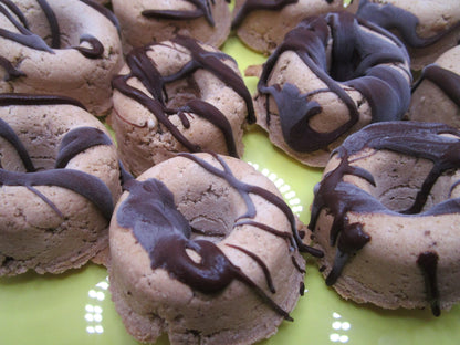 Keto Snacks, Mini Mocha Chip Donut Rings, 2 bite dessert, Gluten Free, Dairy Free, Egg Free, Vegan, High Protein, Sugar Free, Low Carb treat